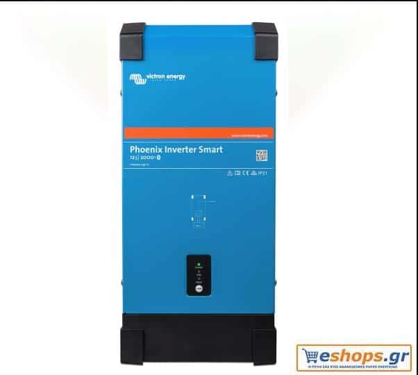 Inverter Καθαρού Ημιτόνου Victron Phoenix 12/2000 Smart 2000VA 24Vμε WiFi / bluetooth